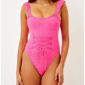 Frankie’s bikinis “Penelope” one piece in magenta